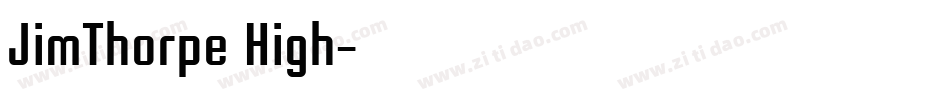 JimThorpe High字体转换